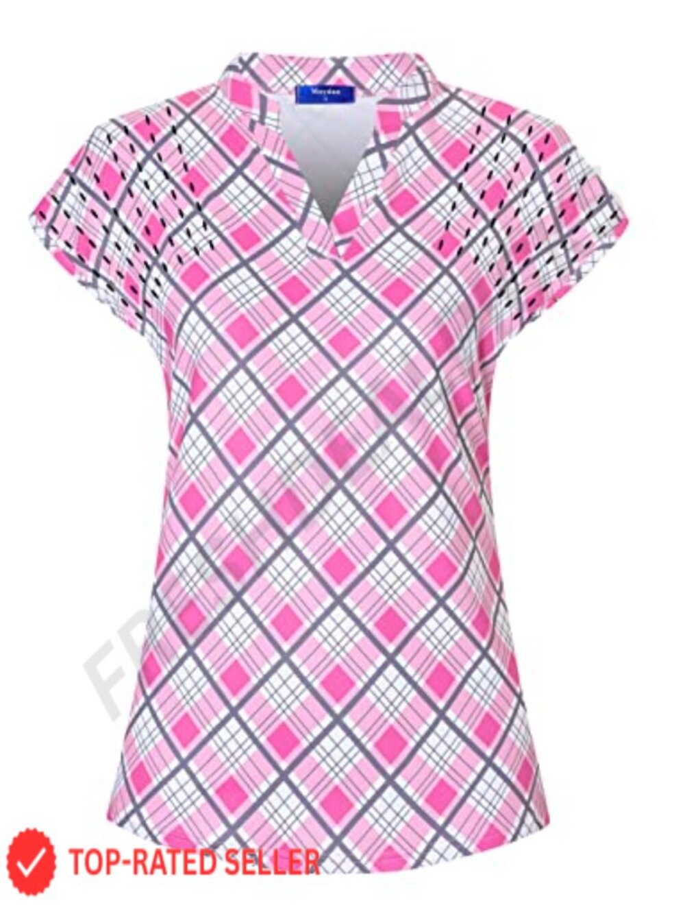 Women's Athletic Polo Shirt Lightweight Moisture Wicking Golf Tennis